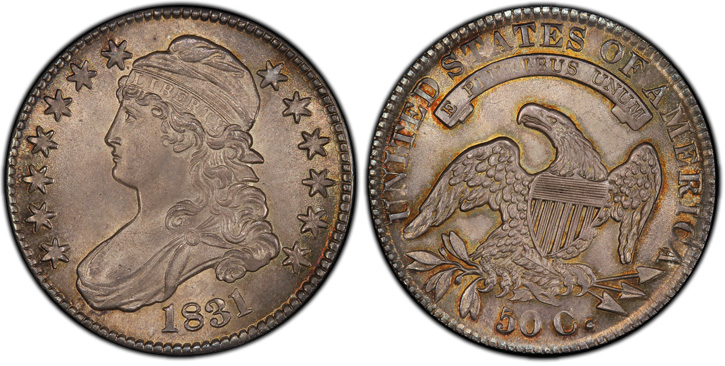 1831 Capped Bust Half Dollar. O-109. MS-66 (PCGS).